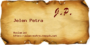 Jelen Petra névjegykártya
